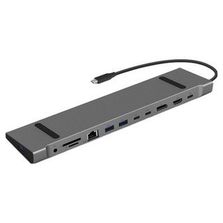 ipTIME UC312Nstation 12埠 USB 3.0 Type C 集線器, 1個, 銀色