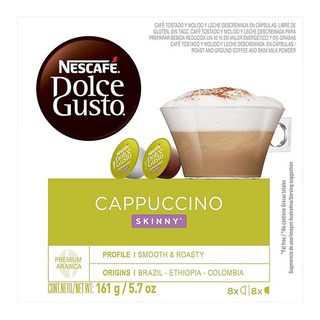 NESCAFE Dolce Gusto 卡布奇諾咖啡膠囊 深色 + 白色, 20.2g, 1套, 8個裝