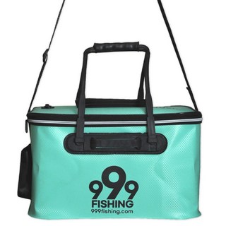 999Fishing 大容量可折疊釣魚活魚桶, 薄荷綠