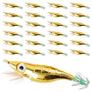 999피싱 쭈꾸미 갑오징어 문어 M2 왕눈이 수평 크롬에기, 옐로우골드, 25개, 9g