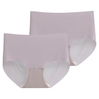 DeParee 蒂巴蕾 無痕冰絲植物系桑蠶絲抗菌內褲2件組 全無痕, 藕紫色