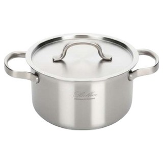 QUEEN SENSE 電磁爐 Veloc 全五層 IH 雙耳鍋, 銀色, 1個, 18cm