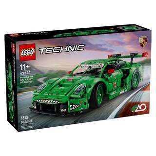 LEGO 42224 Technic系列 動力科技 保時捷 911 GT3 R REXY Porsche 911 GT3 R REXY AO Racing Car, 混和顏色, 1個