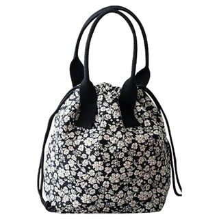 올키친 자카드 보온 보냉 직장인 이유식 도시락 가방, 1개, 블랙