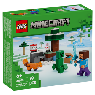 LEGO 21583 Minecraft系列 當個創世神 史提夫的針葉林地大冒險 Steve's Taiga Adventure, 混和顏色, 1個