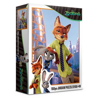 퍼즐라이프 디즈니 주토피아 직소퍼즐 D150-49, 혼합색상, 1개, 150피스