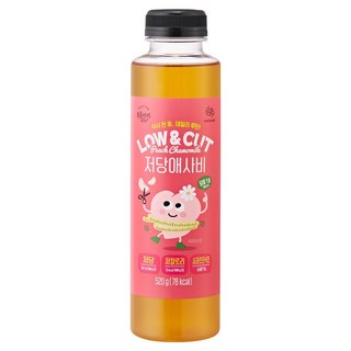 Bokumjari LOW & CUT 低糖蘋果醋水蜜桃洋甘菊, 520g, 1個