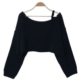 Linda Shop 女款 Segri 單邊露肩日常柔美針織衫 cpnt5848k52