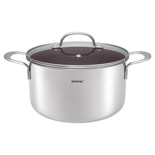 HAPPYCALL 電磁爐 IH 蝕刻裝甲雙耳鍋, 混合色, 1個, 24cm