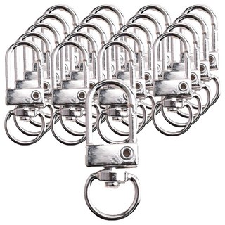 누엘라 쏘블랑 회전 키링 고리 DIY 액세서리, 실버, 20개