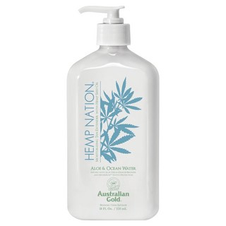 오스트레일리안골드 헴프네이션 알로에 & 오션 워터 탠 익스텐더 바디로션, 1개, 535ml