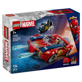 LEGO 漫威系列 蜘蛛人汽車大戰猛毒化金鋼狼 Spider-Man Car vs. Venomized Wolverine 76336, 混和顏色, 1套