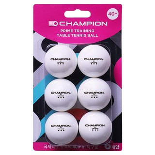 韓國 CHAMPION Prime 訓練桌球, 白色, 1個, 6入