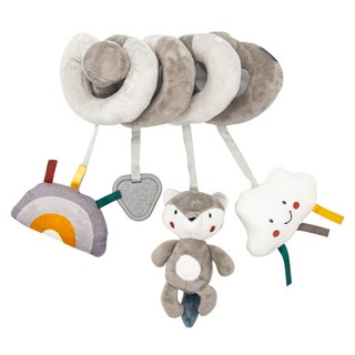 OhBabyLaugh 愛笑寶 動物床繞玩具, 灰狐狸雲朵, 1個