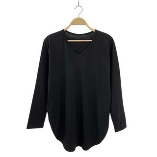 CHICBLACK 女款Kaireu U領寬鬆層次感素色長版T恤 cpt17395k5c