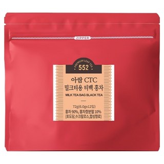 제임스티스푼 아쌈 CTC 밀크티용 티백 홍차, 1개, 12개입, 6g