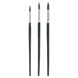 모닝글로리 5500 파인아트 수채화붓 3종 세트, 8호, 10호, 12호, 1세트