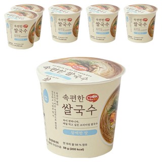 쿡시 속편한 쌀국수 담백한 맛, 58g, 6개