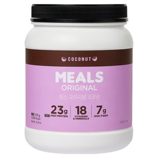 MEALS 原味椰子奶昔, 930g, 1個