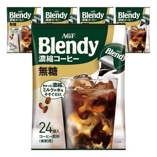 AGF Blendy 無糖濃縮咖啡膠囊, 18g, 24顆, 5袋