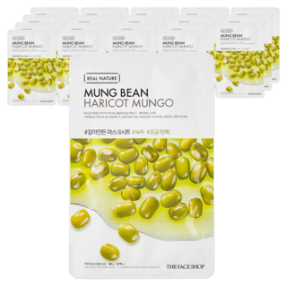 THE FACE SHOP 菲詩小舖 磨製綠豆面膜, 1片, 20片