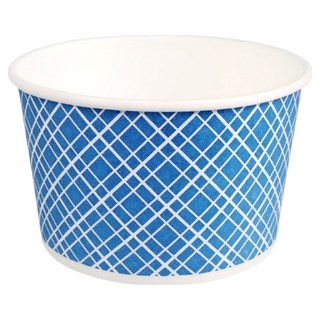 Iroul Saenghwal 圓形印花紙碗 藍色 750ml, 1入, 100個