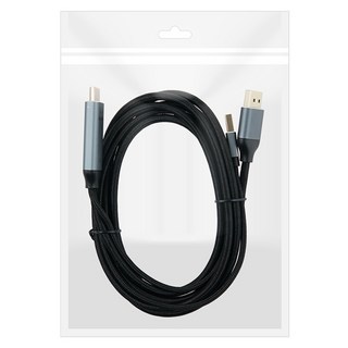 Coms 4K60Hz USB供電 HDMI轉DP轉換器連接線 DM909, 1個, 2m