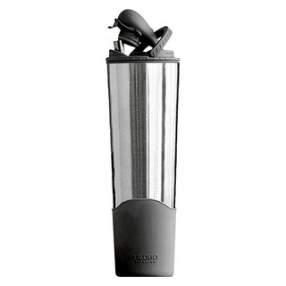 TiKOBO 鈦工坊 純鈦鯨魚杯2代 雙層真空飲料杯/環保杯/冰霸杯/保溫杯 附粗吸管, 尊爵黑, 1個, 1000ml