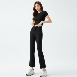 Goodif 女款 Always 靴型黑色丹寧牛仔褲