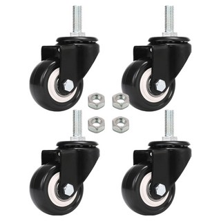 엠파이어 저소음 우레탄 캐스터 J BOLTIX60 M12 바퀴 회전, 4개
