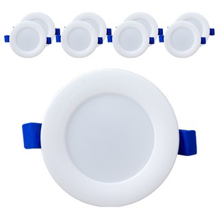 SPT 日常 LED 6W 崁燈 100mm 9入, 白色 + 暖白光