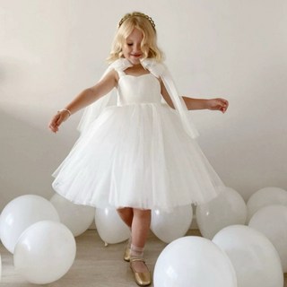 Bebemonstory 雙蝴蝶結肩帶洋裝