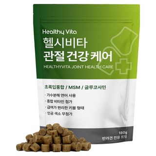 헬시비타 강아지 관절 건강 케어 영양제, 1개, 뼈/관절, 180정