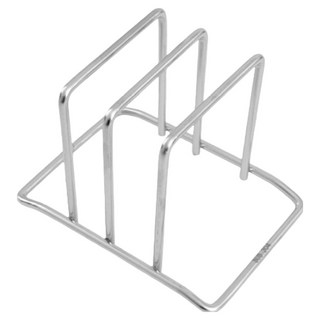 DEMIMOOD 線性鋼製鍋蓋砧板架, 1個, 銀色