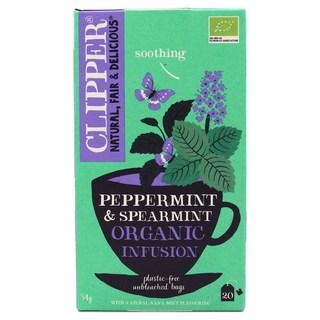 클리퍼 유기농 페퍼민트 앤 스피어민트, 1.7g, 1개, 20개입