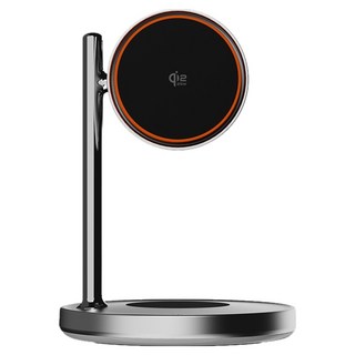 VENDICT 無線充電 Qi2 3合1 MagSafe 支架 Aero Station 夾式套裝, 1個, 銀色