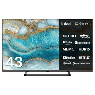 인켈 4K UHD 구글 5.0 DLG 120Hz 스마트 TV, SD430CH, 고객직접설치, 스탠드형, 109cm(43인치)