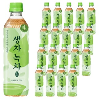 웅진 생차 녹차, 20개, 500ml