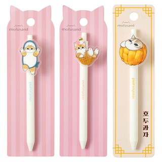 스튜디오에잇 모프샌드 아크릴 젤펜 0.5mm 3종 세트, 상어, 스위츠, 호두과자, 1세트