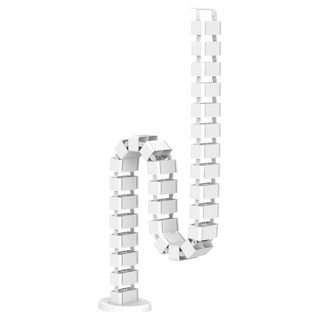 PLAN TM FlexiSpot 蛇管垂直電線電纜整理槽, 白色, 1個