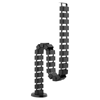 PLAN TM FlexiSpot 蛇管垂直電線電纜整理槽, 黑色, 1個