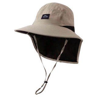 DISTIFF 露營釣魚用戶外護頸帽, 米色