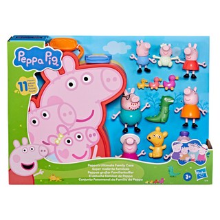 Peppa Pig 粉紅豬小妹 佩佩豬家族人偶手提組, 混和顏色, 1套
