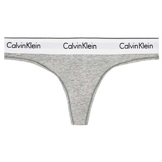 Calvin Klein 凱文克萊 underwear Cotton Bikini 女性丁字褲 寬鬆緊帶基本款, 灰色
