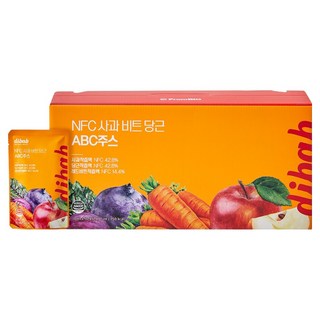 dibab NFC蘋果甜菜根胡蘿蔔ABC果汁, 30個