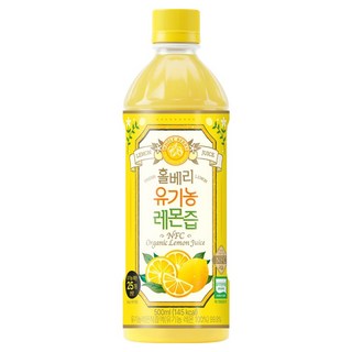 홀베리 유기농 레몬즙 페트, 500ml, 1개