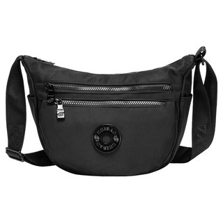 MIC CORN 女用生活防水登山收納口袋斜揹包 APZ17822-PS, 黑色