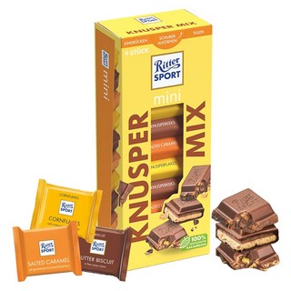 리터스포트 미니 크런치믹스 타워 초콜릿 3종 x 3p 세트, 1세트, 150g