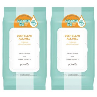 포인트앤 딥 클린 올킬 클렌징 티슈, 80매입, 445g, 2개