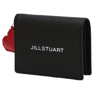 JILLSTUART PAPER 可收納紙鈔 Logo 點綴牛皮雙層短夾